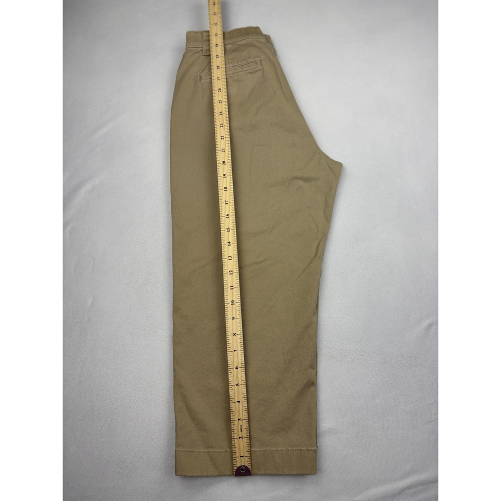 LL‎ Bean Pants Womens 10 Reg Khaki Classic Fit Straight Stretch Chino 269031 - Picture 4 of 8